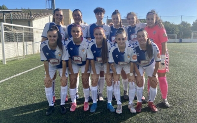 La plantilla del CES Femení abans del partit contra el Palautordera CF | Twitter